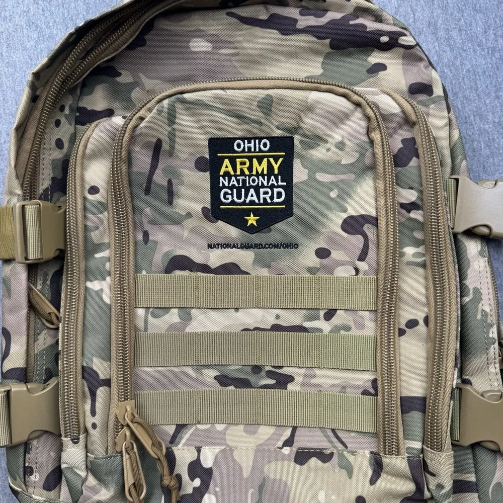 Ohio Army National Guard Camo Tactical Backpack MultiCam Military Gear Bag *READ